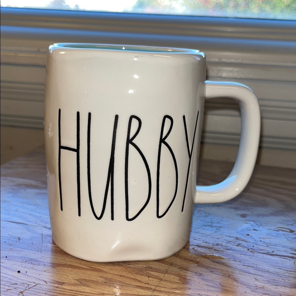 Rae Dunn White 'Hubby' Mug Artisan Collection